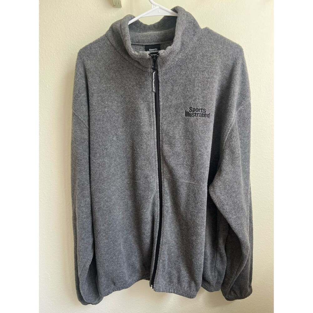 Sports Illustrated Gray Full-Zip Fleece Jacket